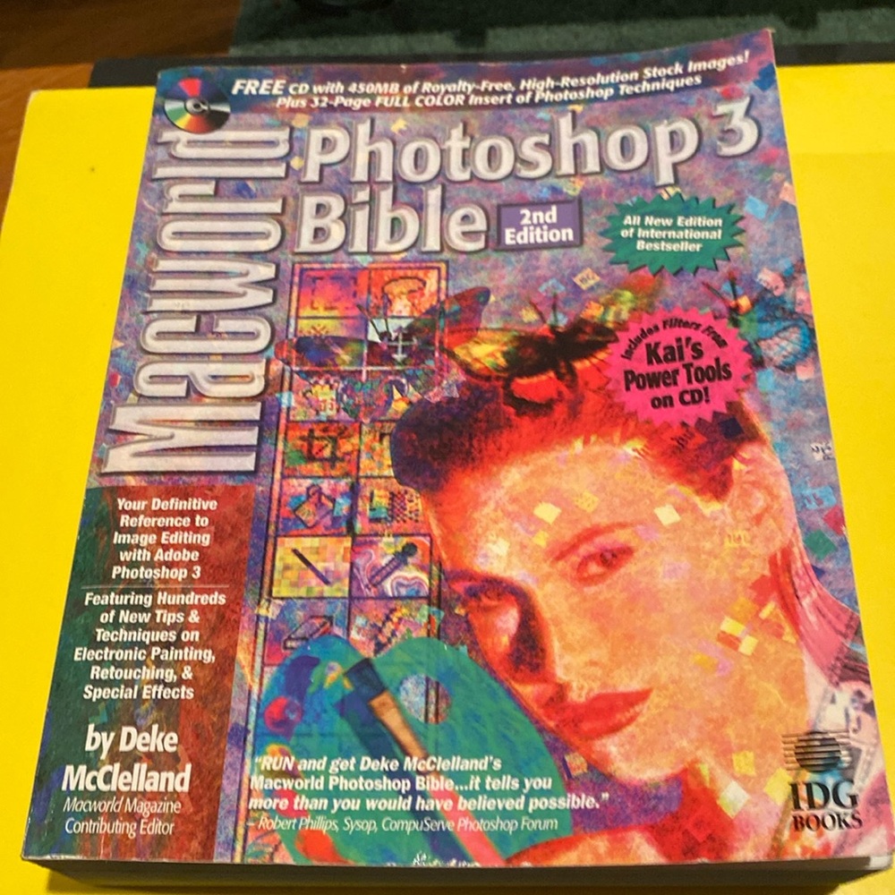 “Macworld Photoshop 3 Bible,” oversized paperback